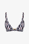 Macey Zebra Patterned Bikini Top - 6
