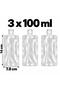 3 Pcs Cream Shampoo Carry Bottle Inside Bag Organizer Carry Bottle Cream Storage Container - 5