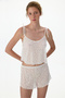 Off-White Bridal Delicate Lace Shorts Pajama Set