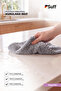 Magnolie Carbon Based Microfiber Large Surface White Goods and Built-In Drying Cloth 70X50 cm Gray - 4