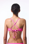 Pink Plain Removable Covered Bikini Top - 3