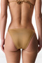 Destini Side Zebra Patterned Glittery Mid-Waist Bikini Bottom - 2