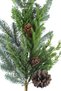 Christmas Ornament Artificial Pine Branch with Cones 90 cm - 4