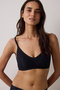 Traceless Black Zerogram Seamless Removable Covered Wire-Free Bra - 2