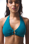 Petrol Green Lal Buckle Bikini Top - 3