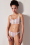 Kofi Bra Textured Multicolor Bikini Top - 4