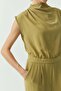 Women's Stand Collar Jumpsuit - 8