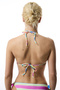 Donna Striped Triangle Bikini Top - 2