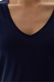 Navy Blue V-Neck Modal T-Shirt - 4