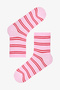 3 Pairs of Cotton Striped Patterned Socks - 3