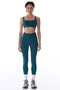 Turquoise V-Shape Pocket Detailed Leggings - 6