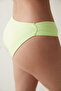 Neon Green Lively Gather Detailed Hipkinis Bikini Bottom - 3