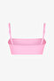 Light Pink Missa Strapless Textured Bikini Top - 2