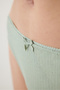 Pointelle Cotton Thong Panties - 3
