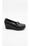 Plus-plus014-14126 Genuine Leather Orthopedic Women's Platform Heel Shoes - 6