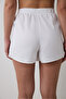 Bridal Delicate Satin Off-White Shorts Pajama Bottoms - 2