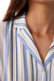 Light Gray Cool Stripes Cotton Shirt and Pants Pajama Set - 3