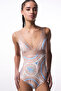 Della Ethnic Pattern Removable Covered Swimsuit - 6