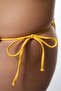 Yellow Super Frill Tie-Up Low Waist Bikini Bottom - 3