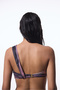 Nixie Striped One Shoulder Bikini Top - 2
