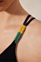 Arlo Textured and Macramé Black Swimsuit - 5