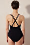 Arlo Textured and Macramé Black Swimsuit - 2
