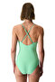 Mint Green Meli V-Neck Textured Swimsuit - 2