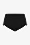 Black New Boxer High Waist Bikini Bottom - 4