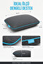2 Pieces Dark Blue Comfort Fiber Pillow 60X40 cm - Gray - 3
