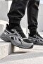Charge Run Men's Sneaker Gray Black Casual Sports Shoes Thick Sole with Mesh Detail