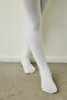 White Girls' Bamboo Pantyhose - 2