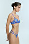 Cobalt Blue Muse Underwire Lace Bra - 2