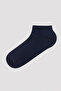 Men's Super 3-Piece Navy Blue Booties Socks - 4
