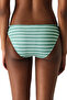 Maela Striped Textured Mid-Waist Bikini Bottom - 2