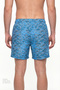 Men's Belted Deep Zebra Camouflage Patterned Swim Shorts - 2