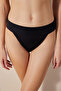 Basic Belt Black Bikini Bottoms - 2