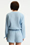 Pastel Blue Lessi Balloon Long Sleeve Shirt - 2