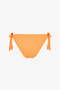 Orange Aisha Textured Mid-Waist Bikini Bottom - 6