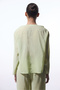 Light Green Mindy V-Neck Oversize Kimono with Lacing Detail - 3