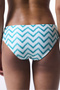 Biana Green Zigzag Pattern Hipster Bikini Bottom - 3