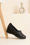 Juliana Black Women's Wedge Heel Shoes - 3