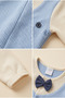 Baby Boy Suit with Bow Tie and Vest Look - 5