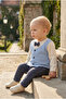 Baby Boy Suit with Bow Tie and Vest Look - 2