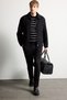 Regular Fit Polo Collar Lined Zippered Cashmere Coat H2049Ax26Au - 2