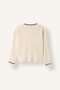 Hair Braided Stripe Detailed Crew Neck Sweater Girls H8403A826Au - 7