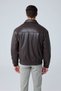 Men's Limited Edition Leather Coat Jacket Brown - 6