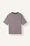 100% Cotton Boxy Fit Crew Neck Striped Short Sleeve T-Shirt H4906Ax26Au - 8