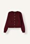 Crew Neck Pocketed Basic Knitwear Cardigan for Girls I3603A826Wn - 5