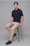 Standard Fit Short Sleeve Textured Knit Basic Polo T-Shirt H9770Ax26Hs - 5