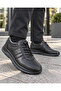 Men's Black Genuine Leather Orthopedic Casual Shoes Ry926p - 4